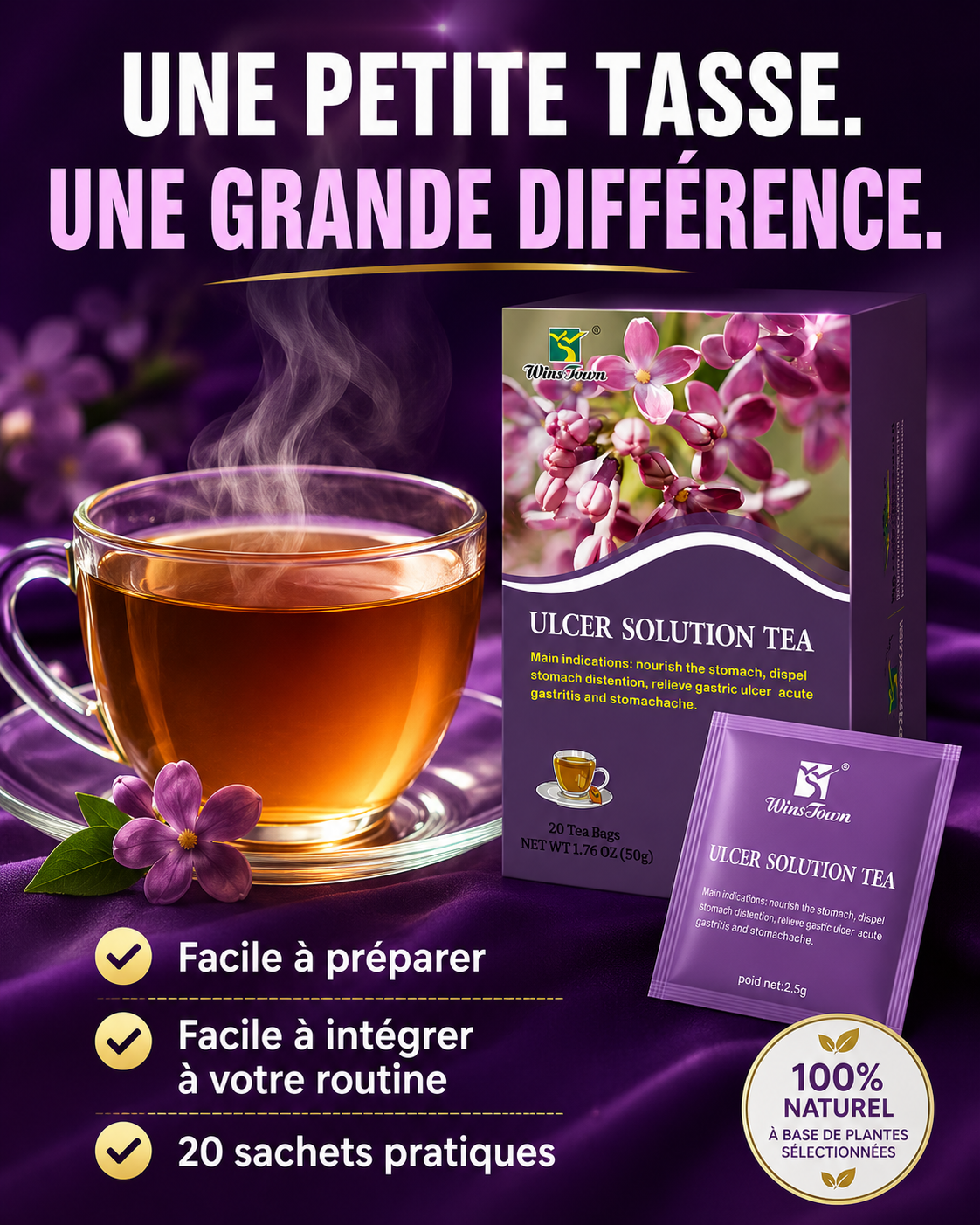 ULCER SOLUTION TEA : Retrouvez Votre Vie Sans Douleur
