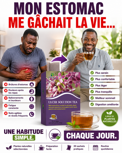 ULCER SOLUTION TEA : Retrouvez Votre Vie Sans Douleur