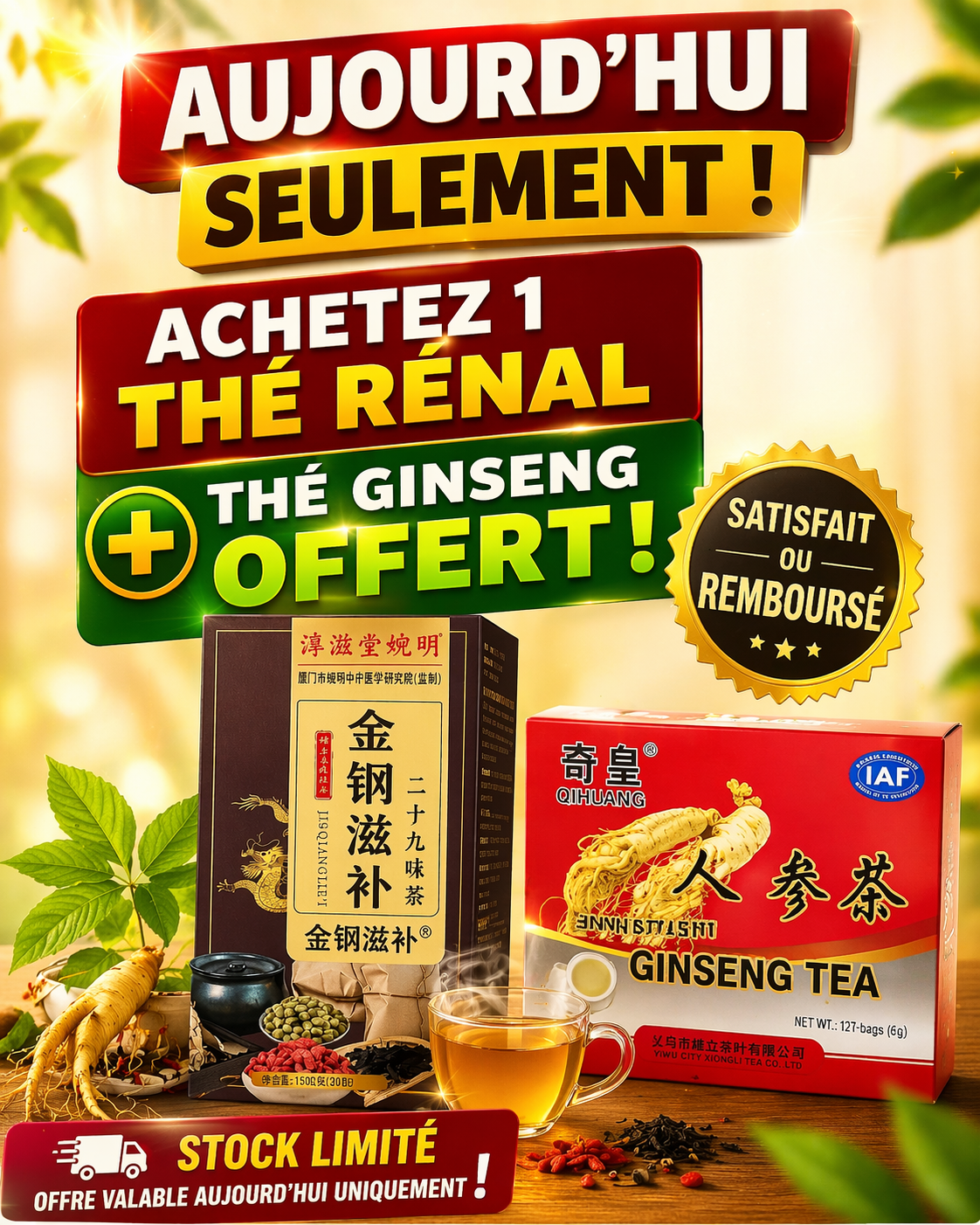 RénalTea: Le thé qui redonne vitalité, puissance masculine et protège vos reins et votre prostate !