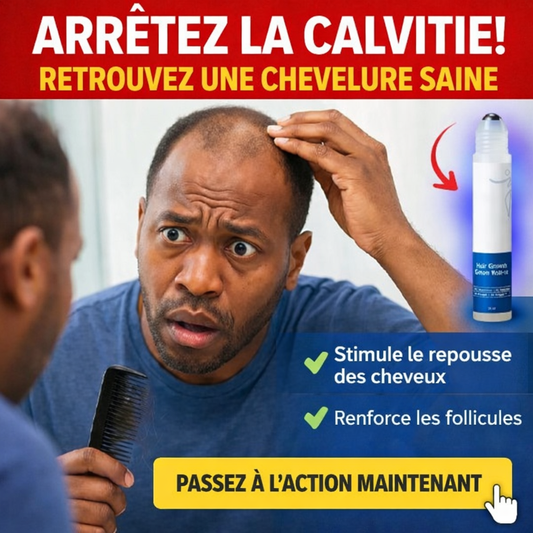 Sérum roll-on pour la croissance des cheveux